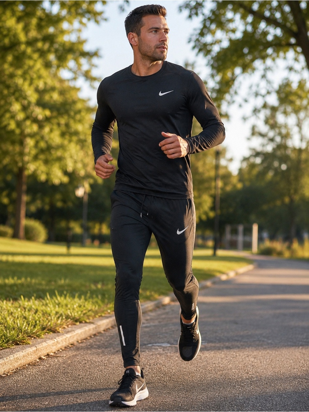Men’s Nike Dry fit Reflective Running Pants Black Medium
